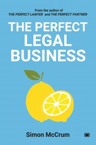The Perfect Legal Business by Simon McCrum – book cover